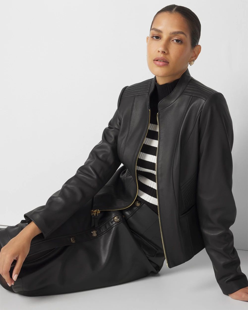 Moto Leather Jacket White House Black Market